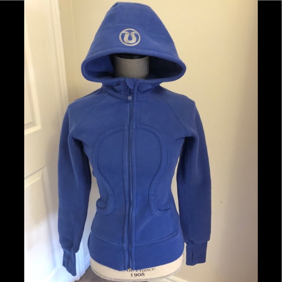 lululemon athletica Tops - Lululemon Blue Scuba Hoodie Size 2